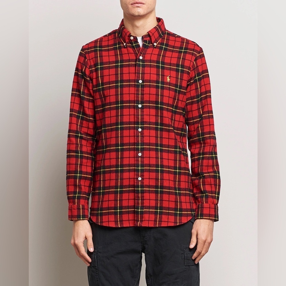 Ralph Lauren Red and Black Plaid Shirt